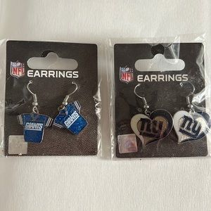 NWT NFL Giants earrings
